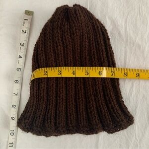 Brown Hand-Knit Beanie